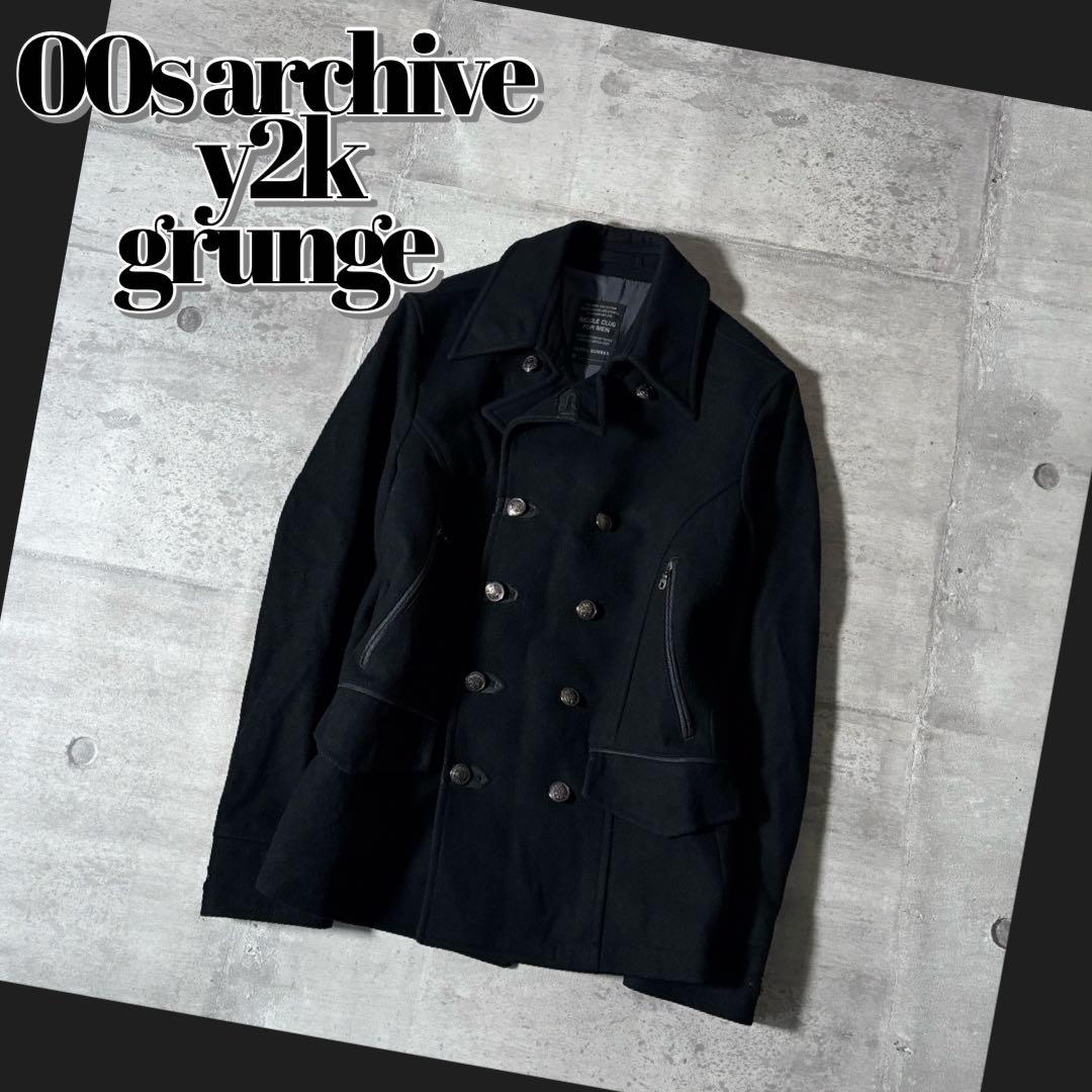 ジャケット・アウター 00s archive wool coat japanese label y2k