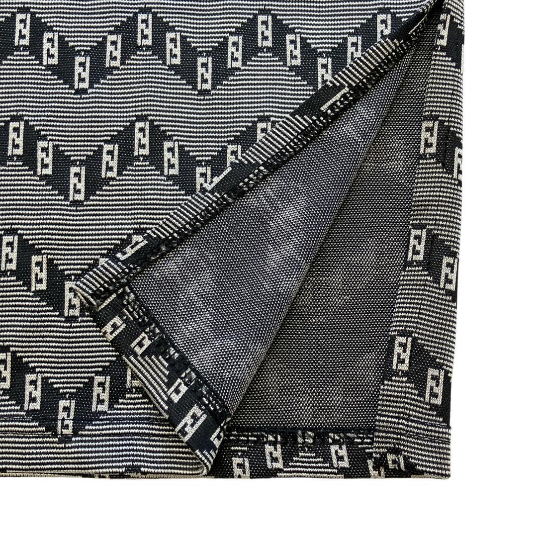 フェンディ 半袖 ポロシャツ 総柄 ヴィンテージ レディース イタリア製 M～L