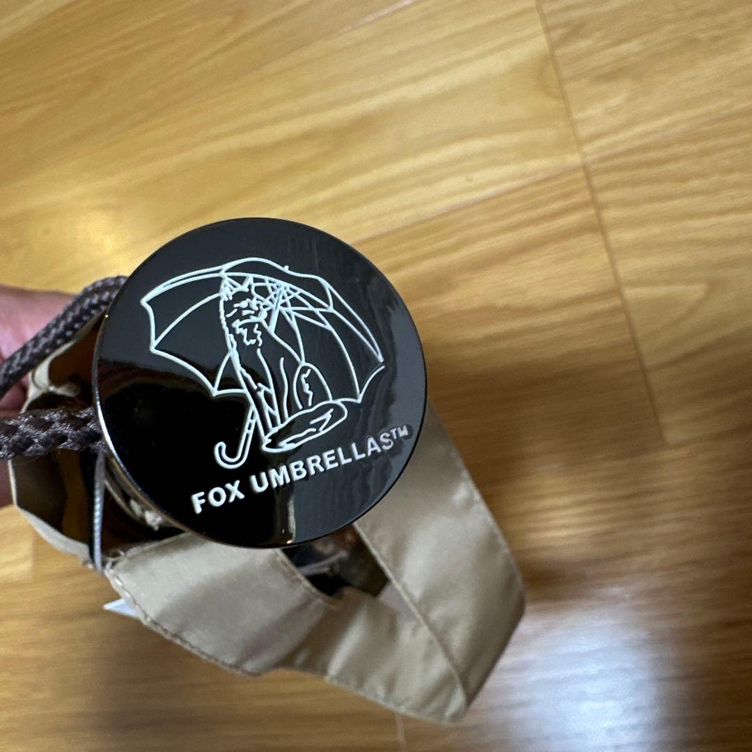 【新品未使用】FOX UMBRELLAS 折りたたみ傘 キャメル