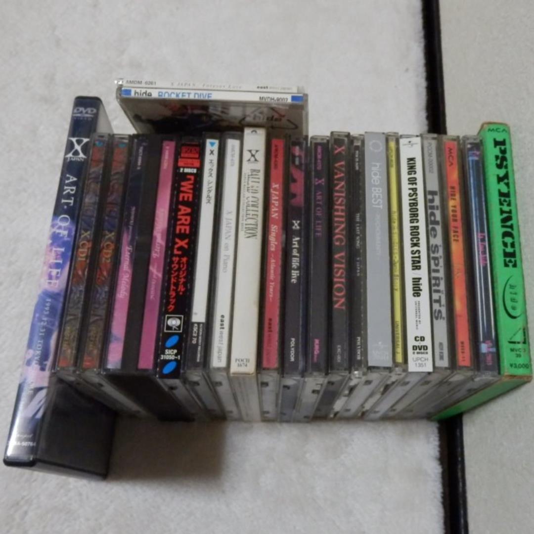 ★大量３２点❤️Ｘjapan★yoshiki★hide❤️ＣＤ★ＤＶＤ付き