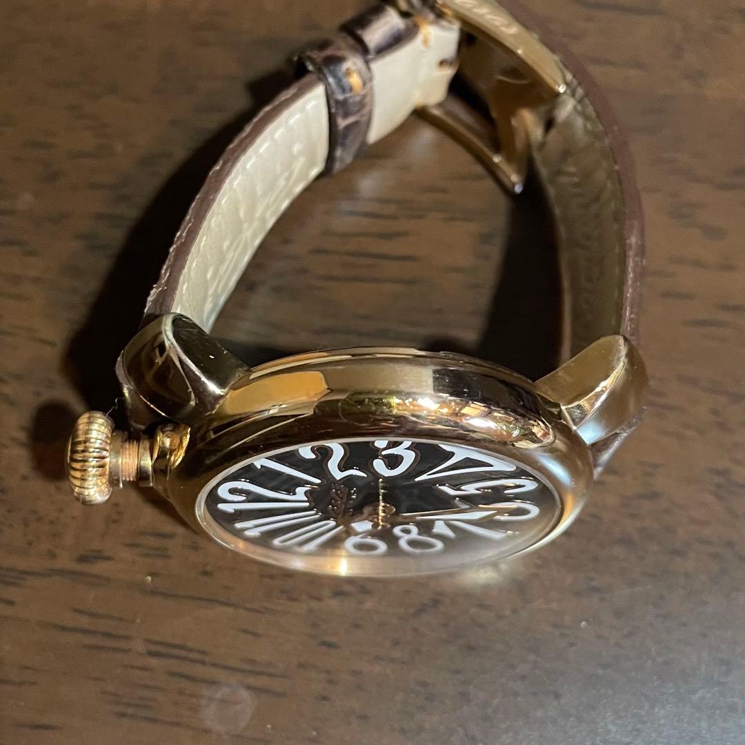 ガガミラノ マヌアーレ40mm ブラック　ゴールド　シェル盤 稼働品