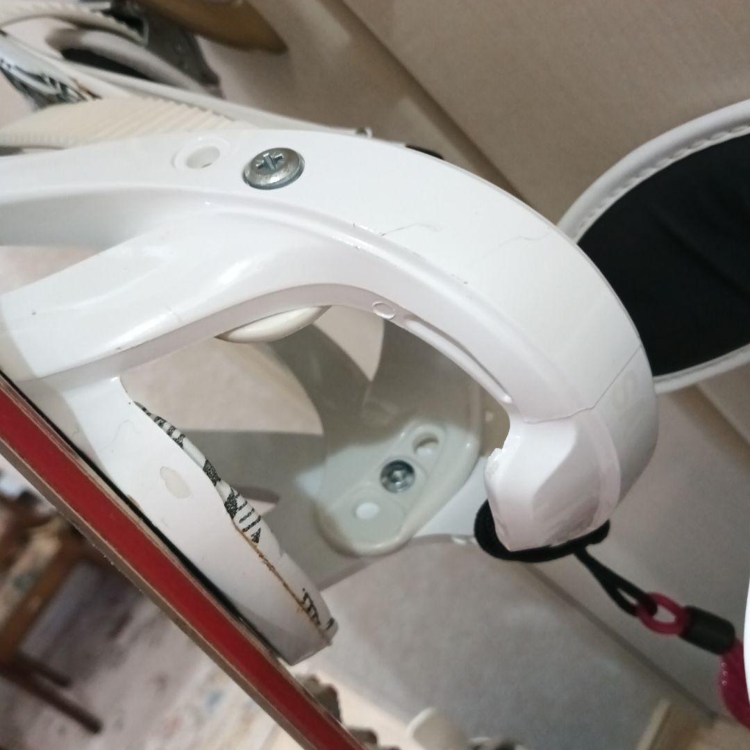 スノーボード　ビンディング　サロモン　ホワイト