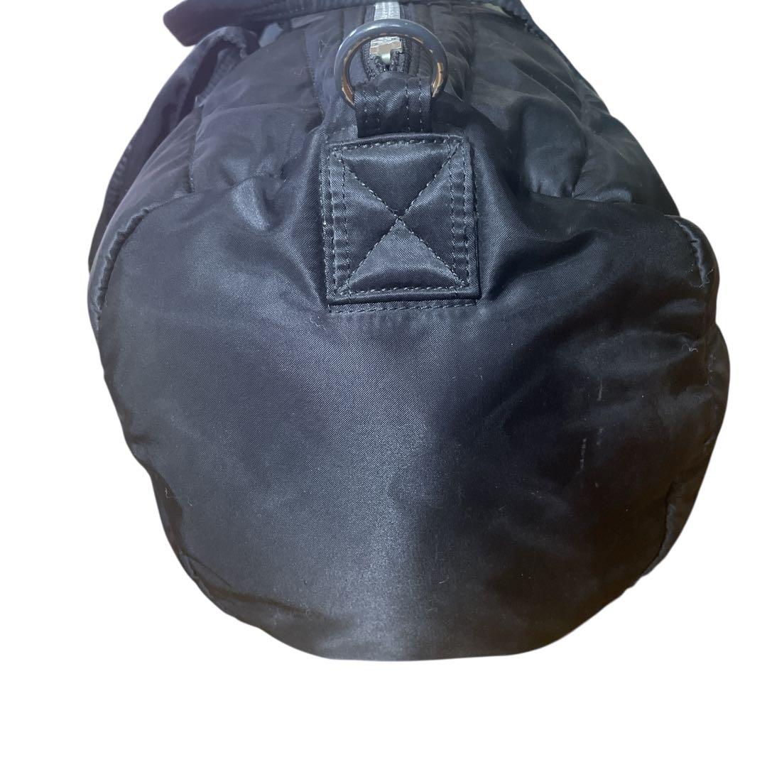 【未使用級】PORTER タンカー 2WAY ボストンバッグ ドラム ブラック