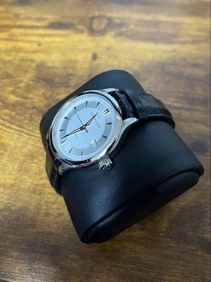 Carl F. Bucherer マネロ　オートデイト自動巻き時計 シルバー