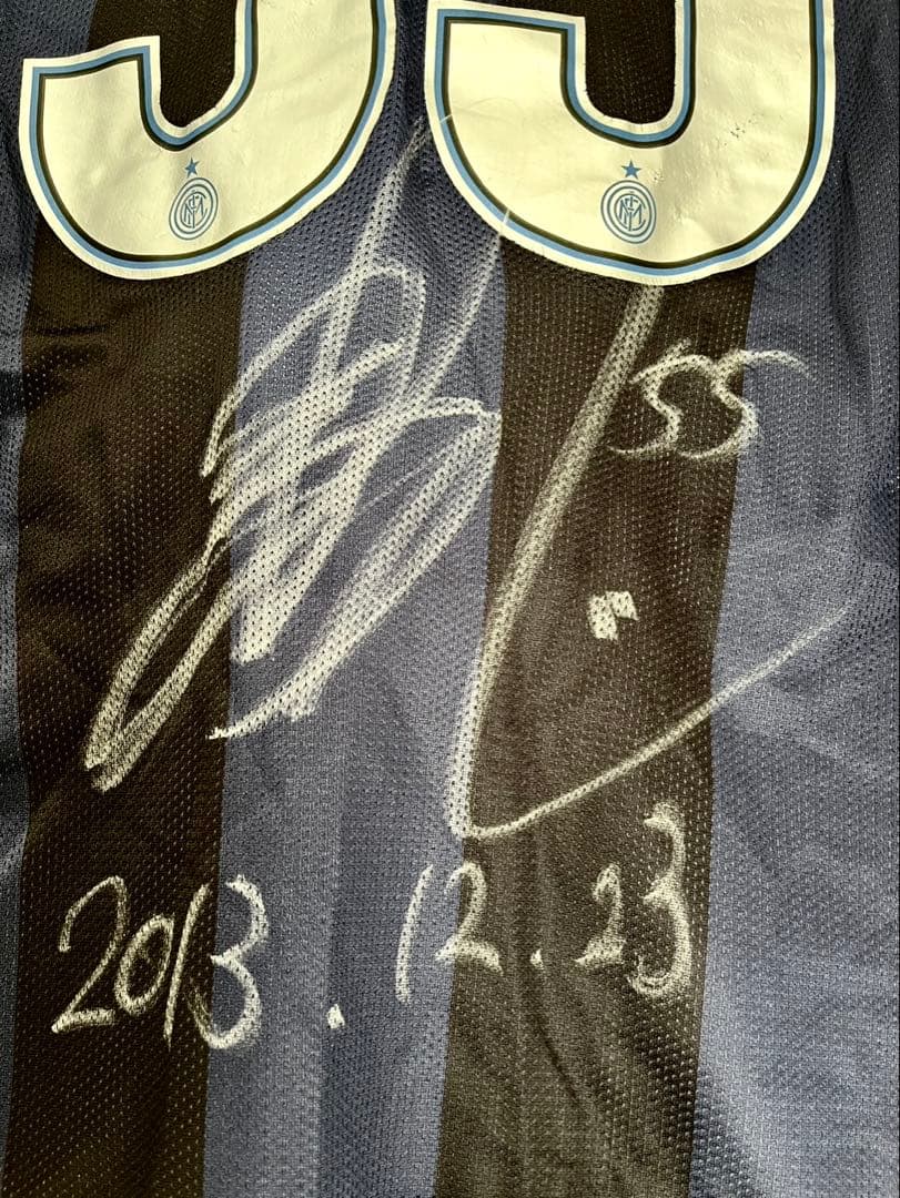 ★レア★【長友佑都 サイン入り】インテルサッカーユニフォーム55番