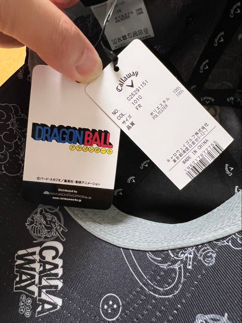 キャロウェイゴルフ ドラゴンボール　総柄プリントキャップ
