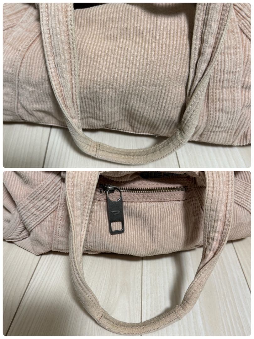 DIESEL バッグ コーデュロイ archive l logo Y2K