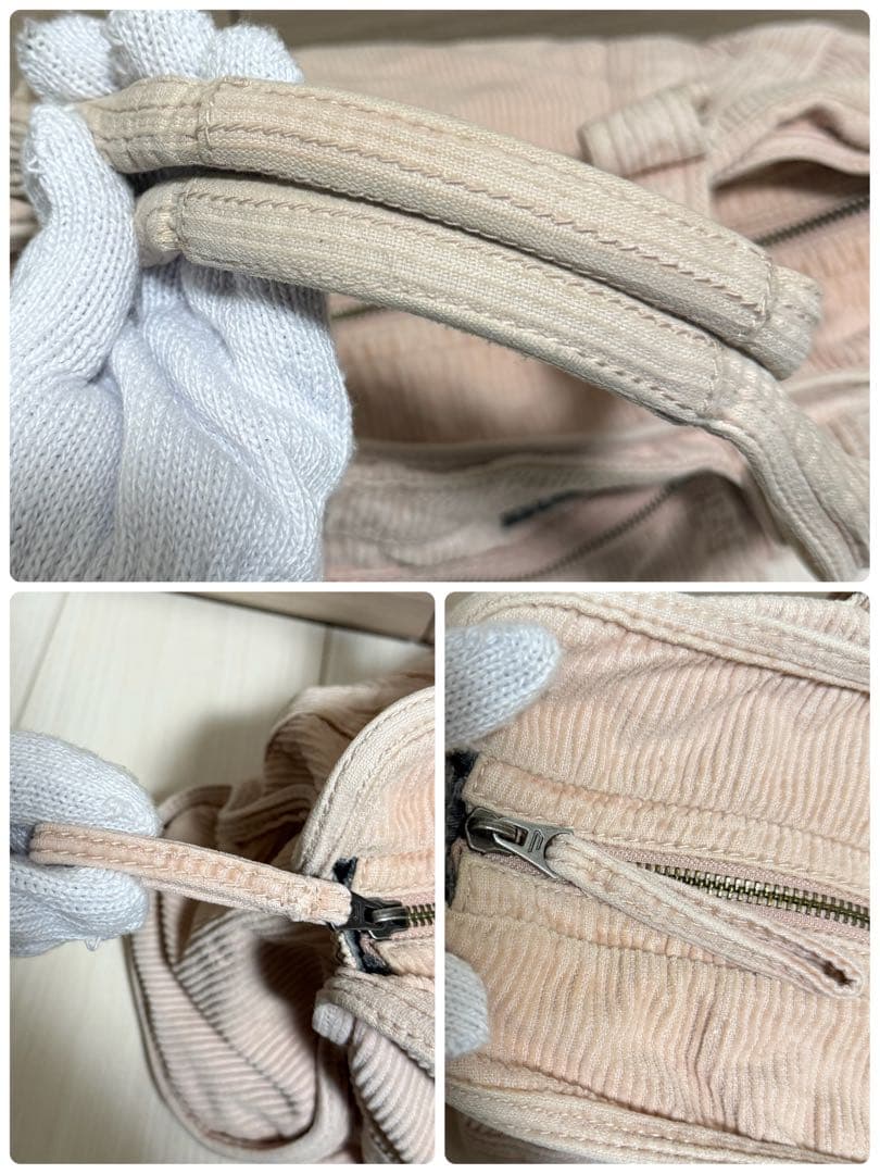 DIESEL バッグ コーデュロイ archive l logo Y2K