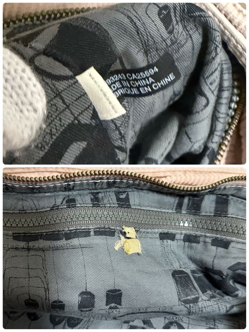 DIESEL バッグ コーデュロイ archive l logo Y2K