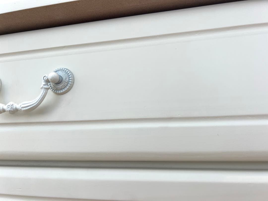 ホワイト 猫足　猫脚　4段　チェスト　木製　姫系家具