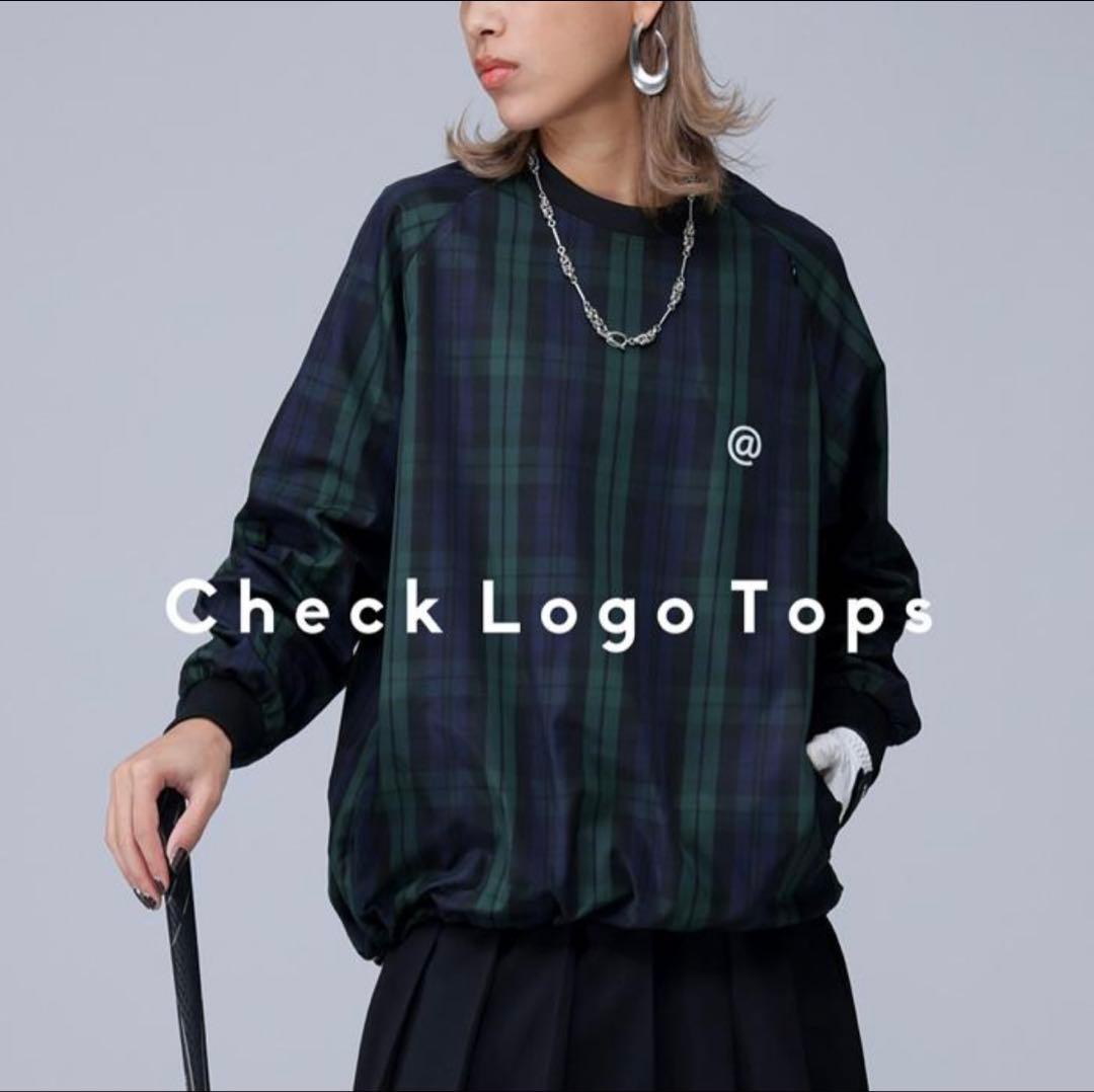 ANTIQUA GOLF×STCH チェックトップス　美品