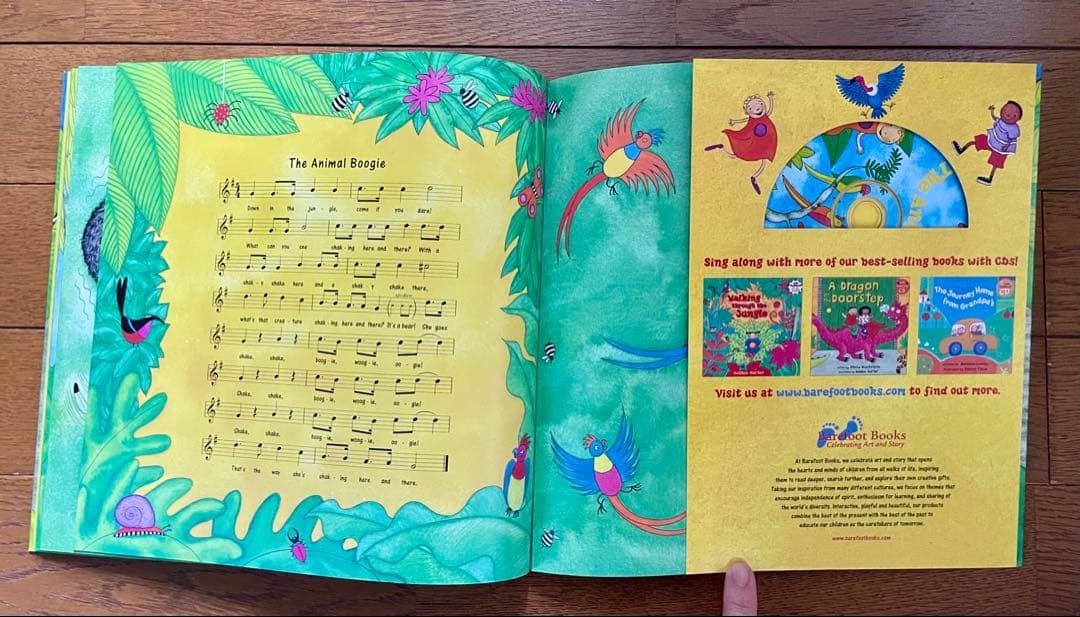 歌CD付 英語絵本 Barefoot books Singalong CD 8冊