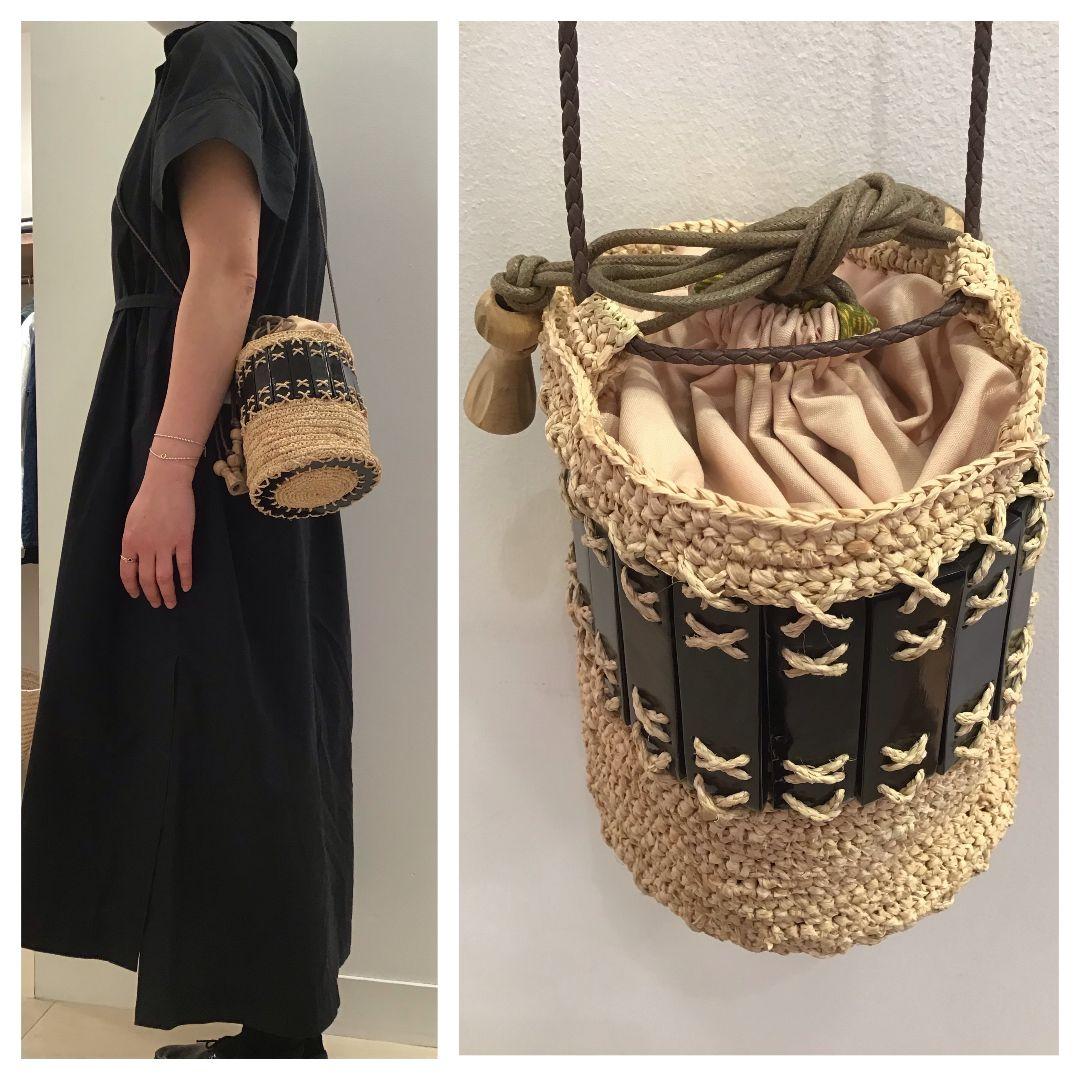 【定価4万】JAMIN PUECH ジャマンピュエッシュ NOA ラフィアバッグ