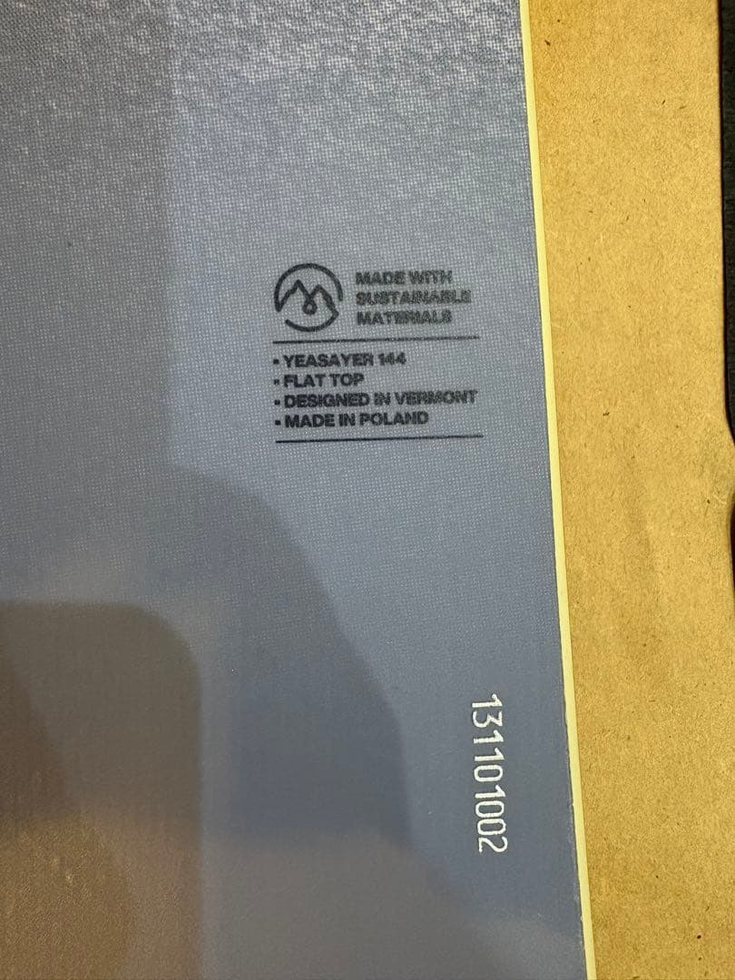 Burton イェーセイヤー Flat Top スノーボード　144