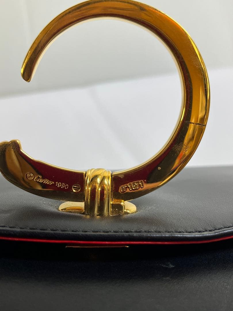 Cartier カルティエ パンテール セカンドバッグ クラッチバッグ ブラック