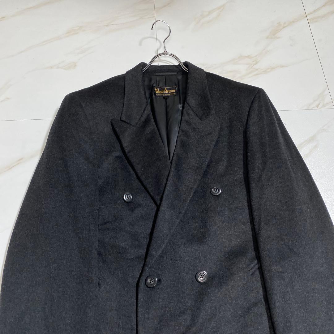 未使用級⭐︎ウィンドアーマー 金タグ ピュアカシミヤダブルブレストチェスターコート