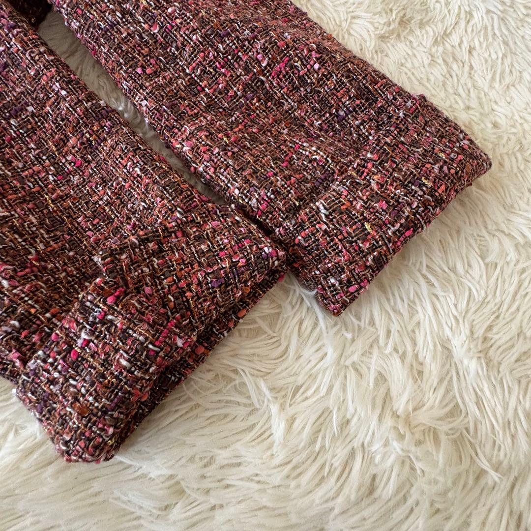 未使用級✨ 自由区　24AW ラメノットファンシーツイードジャケット　38￼/M