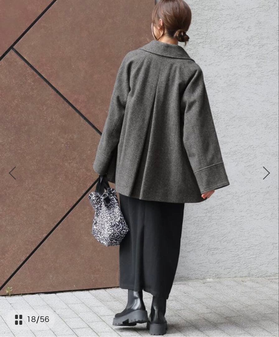 タータン様【新品タグ付】尾州ウールスーパー100Aラインコート