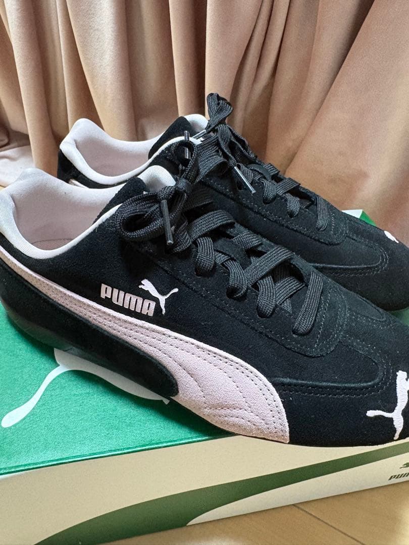 PUMA スピードキャット SPEEDCAT ブラック ピンク 24.5cm