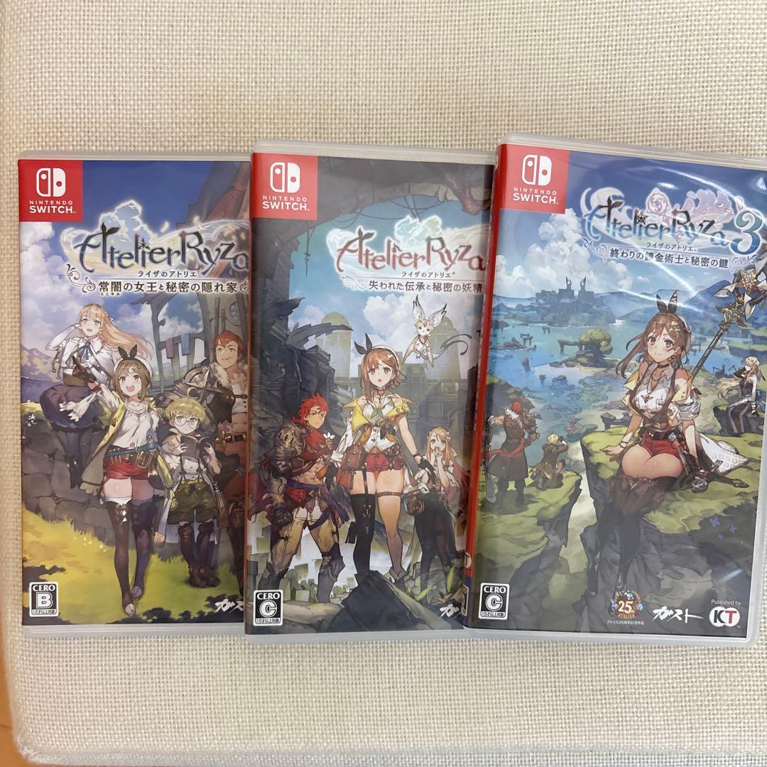 ライザのアトリエ1.2.3 Switchソフト　まとめ売り おまけ付き