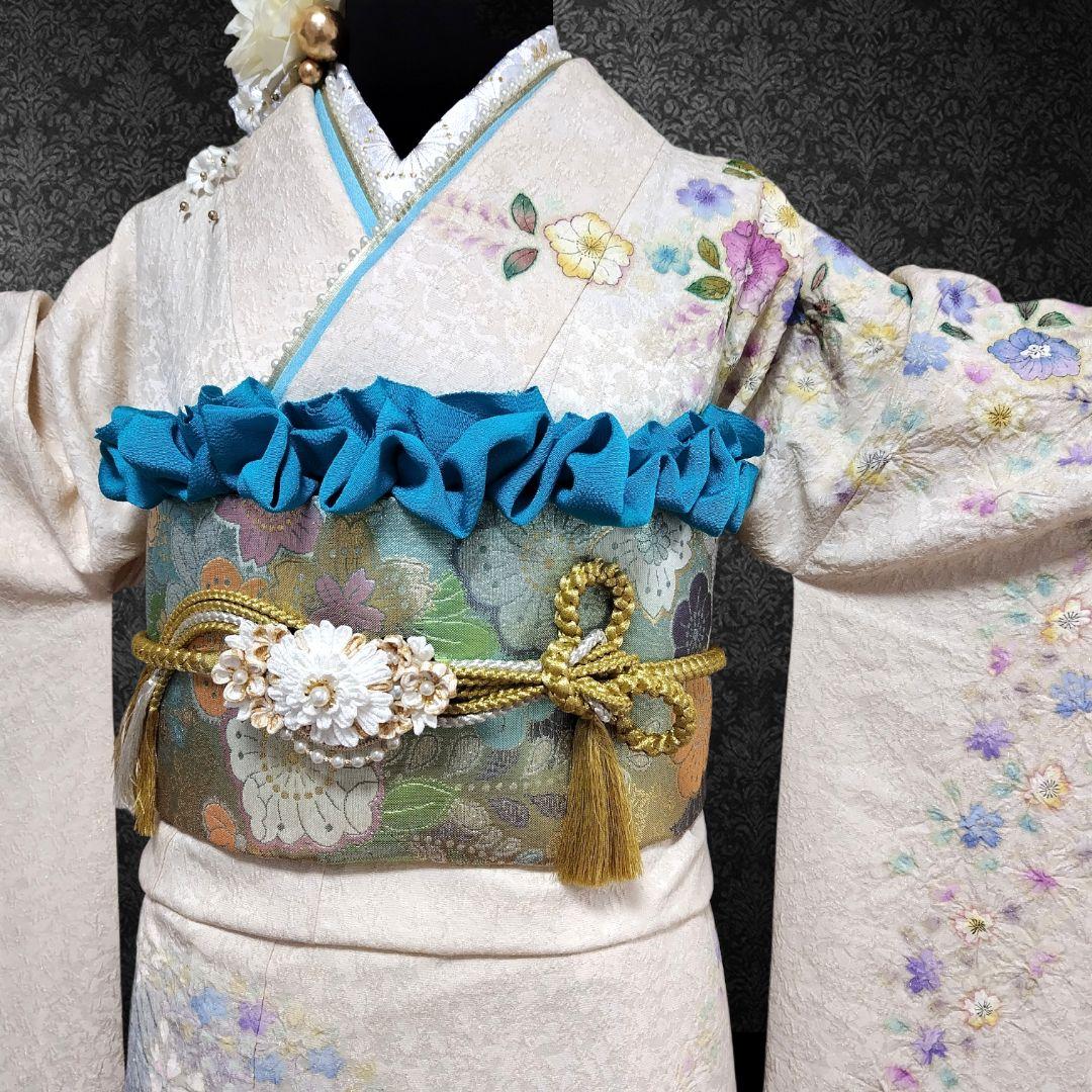 お直し無料☆振袖フルセット(8点)・成人式・辻ヶ花・辻が花・落款入り・作家物