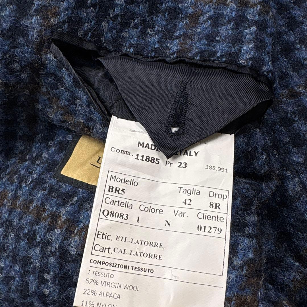 SARTORIA LATORREロロピアーナ　アルパカウールテーラードジャケット
