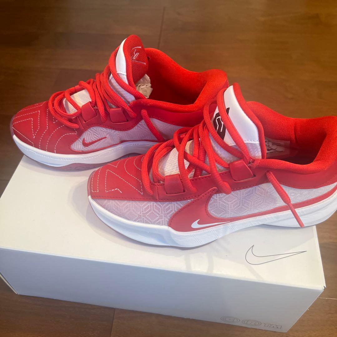 NIKE by you バスケットボールシューズ 22.5㎝レッド/ホワイト