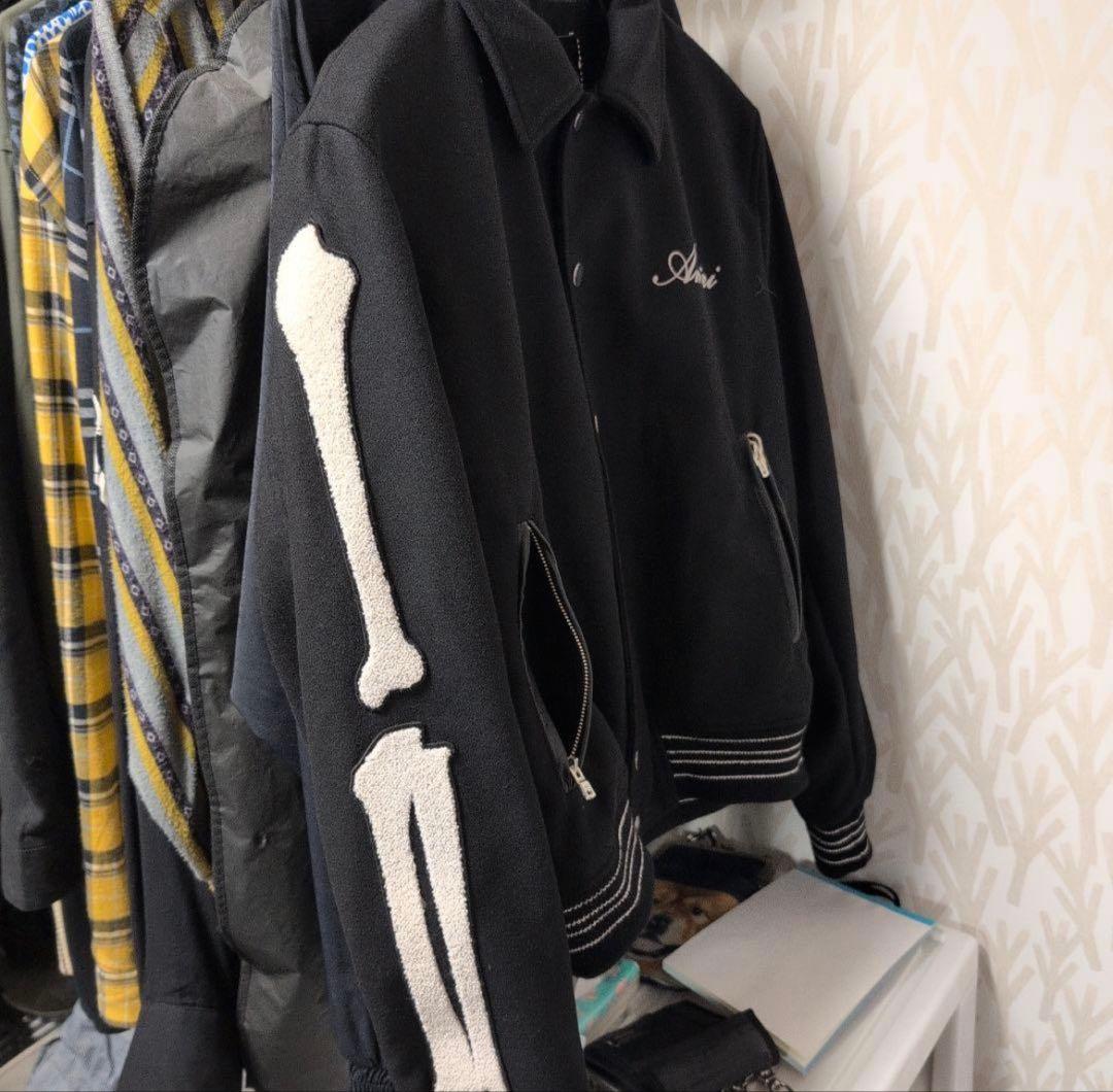 AMIRI★Bones Wool Varsity Jacket