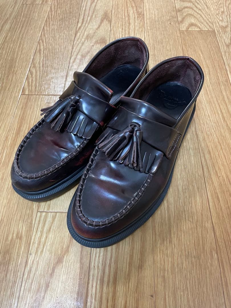 Dr. Martens エイドリアン　タッセルローファー　チェリーレッド