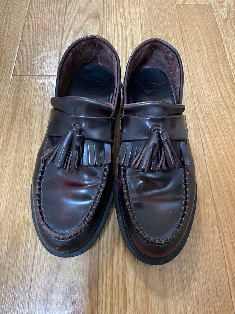 Dr. Martens エイドリアン　タッセルローファー　チェリーレッド