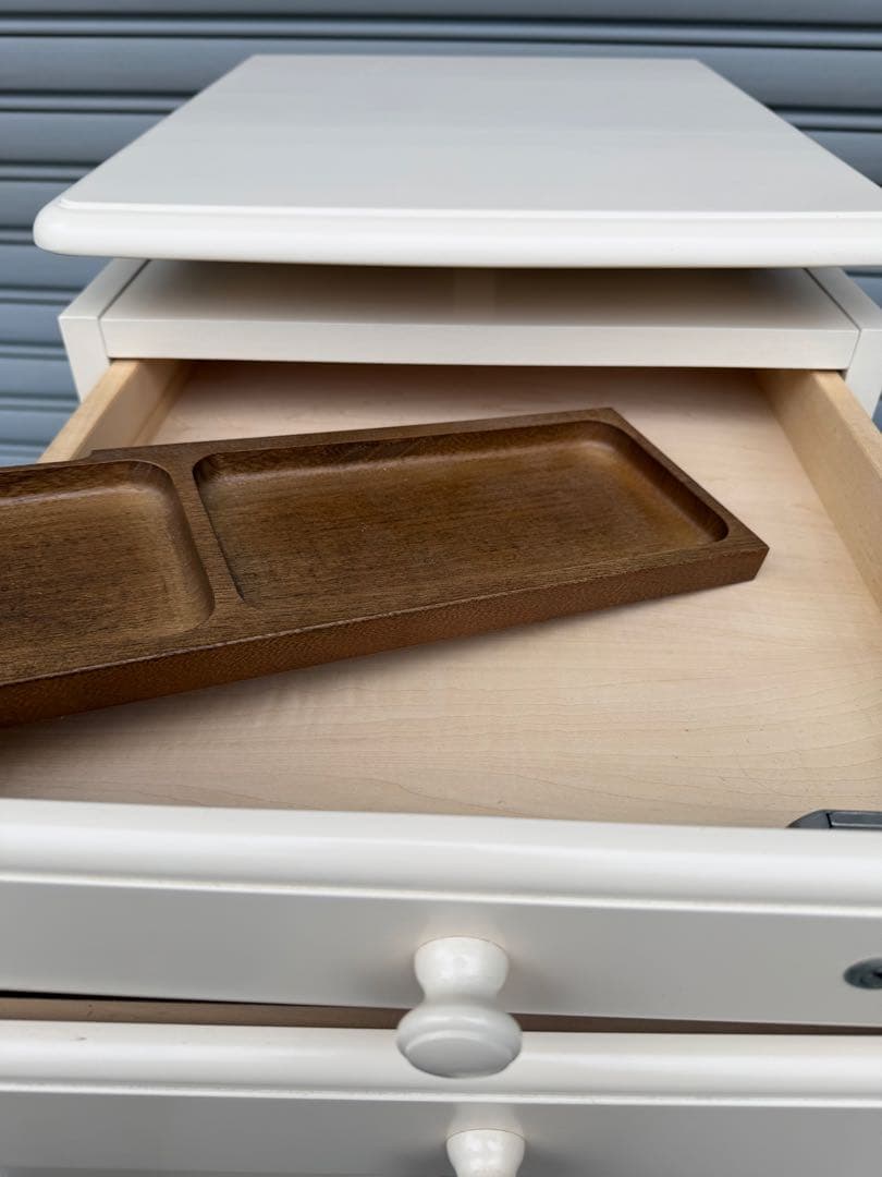 カリモク karimoku デスクワゴン 鍵なし 補助天板付き