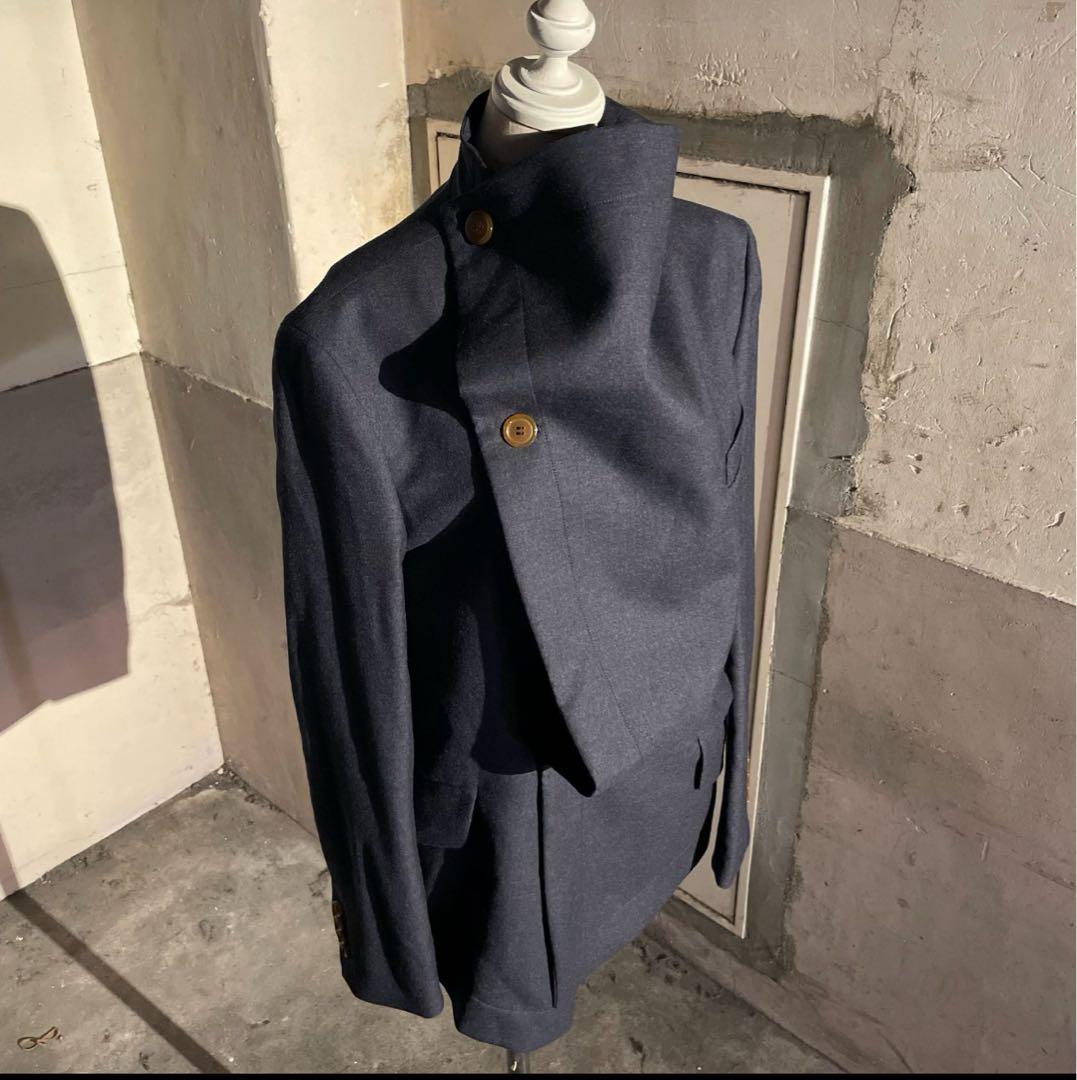 VivienneWestwoodビッグカラードレープジャケット アシメ 44