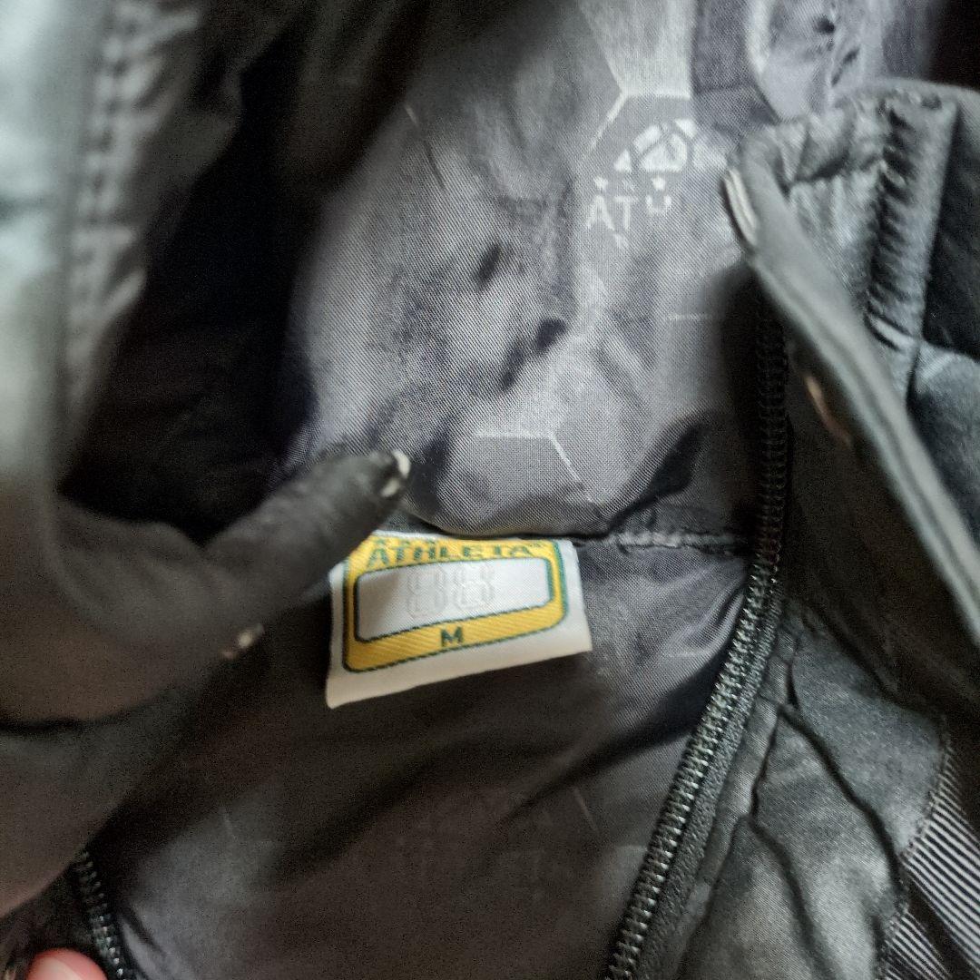 アスレタ　ベンチコート　ロングコート　ブラック　Ｍ　迷彩　カモフラ