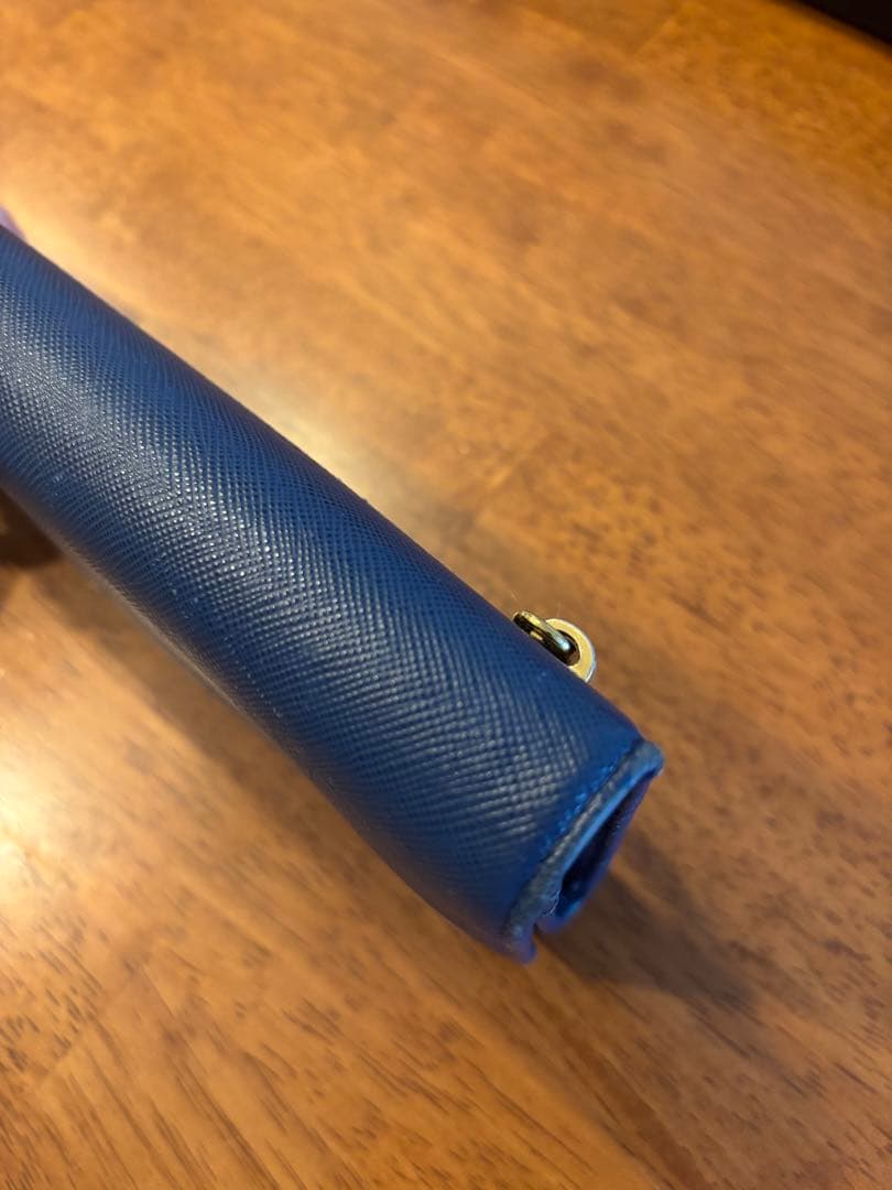 プラダ　長財布　サフィアーノ　ネイビー