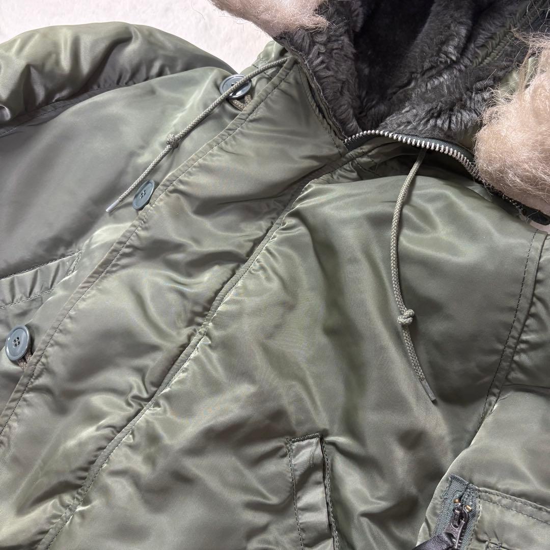 美品 Lサイズ USA製 ALPHA INDUSTRIES n-2b 短丈