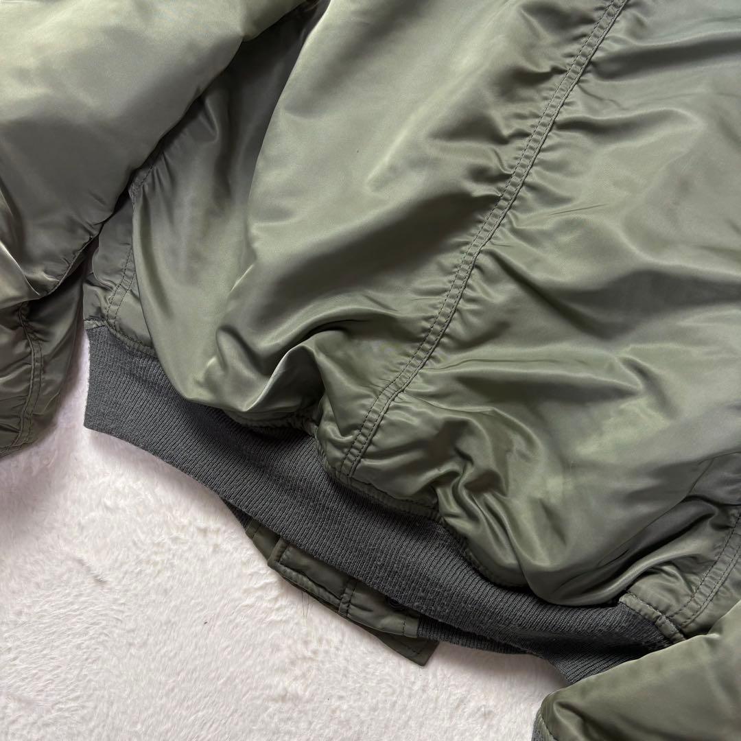 美品 Lサイズ USA製 ALPHA INDUSTRIES n-2b 短丈