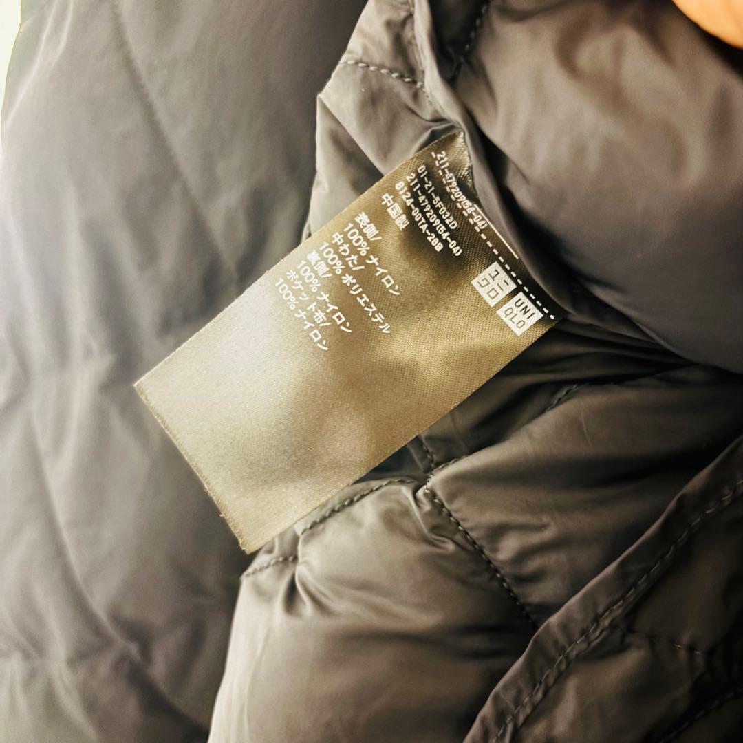 ユニクロ パフテックロングコートリラックスフィット XL ブラック UNIQLO
