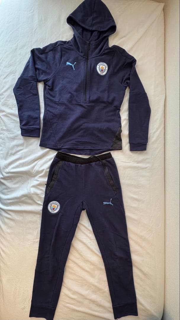 廃盤 レア マンチェスターシティ プーマ セットアップ ネイビー