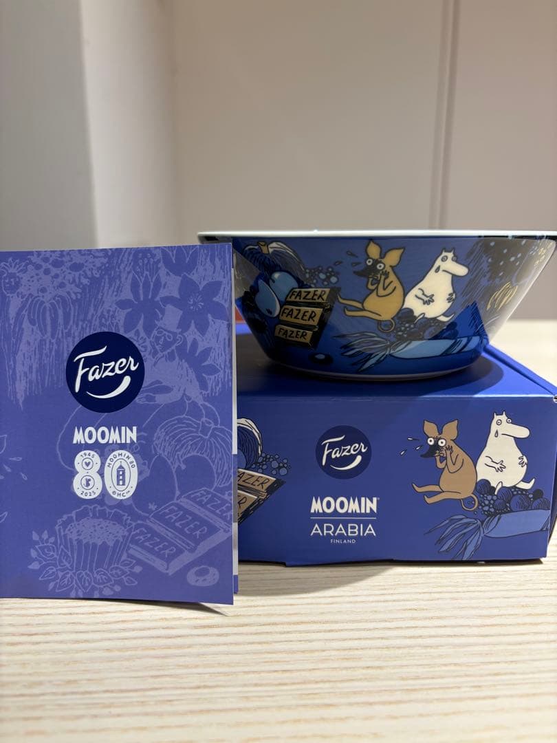 【新品】アラビア ファッツェル Moomin ムーミン 80周年 限定 ボウル