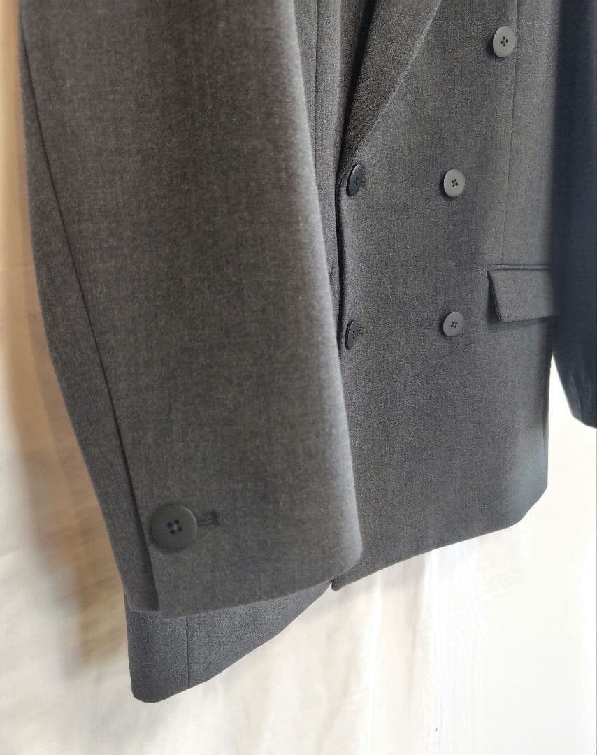 uncrave ／アンクレイヴ／テーラードジャケット ダブルL〜XLグレー004