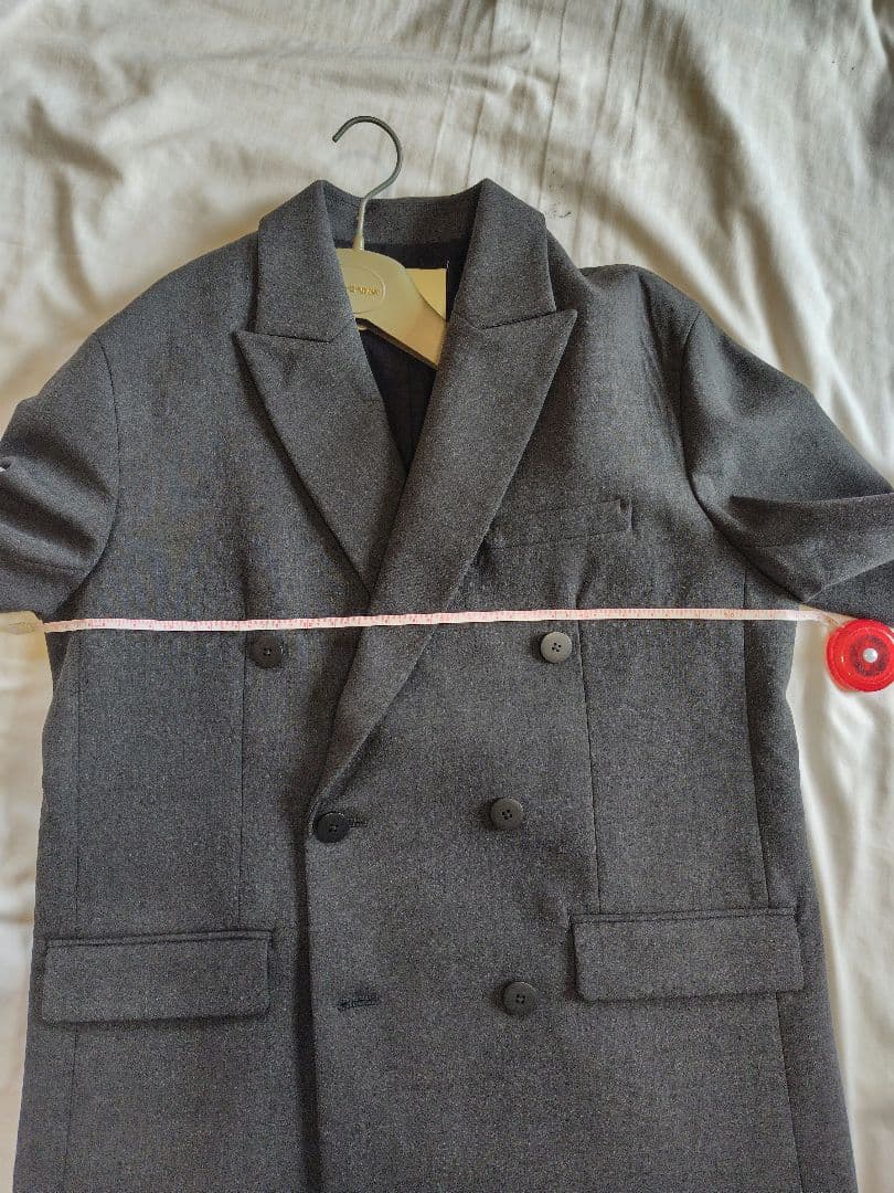 uncrave ／アンクレイヴ／テーラードジャケット ダブルL〜XLグレー004