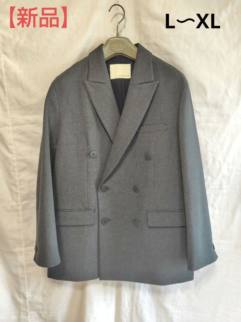uncrave ／アンクレイヴ／テーラードジャケット ダブルL〜XLグレー004