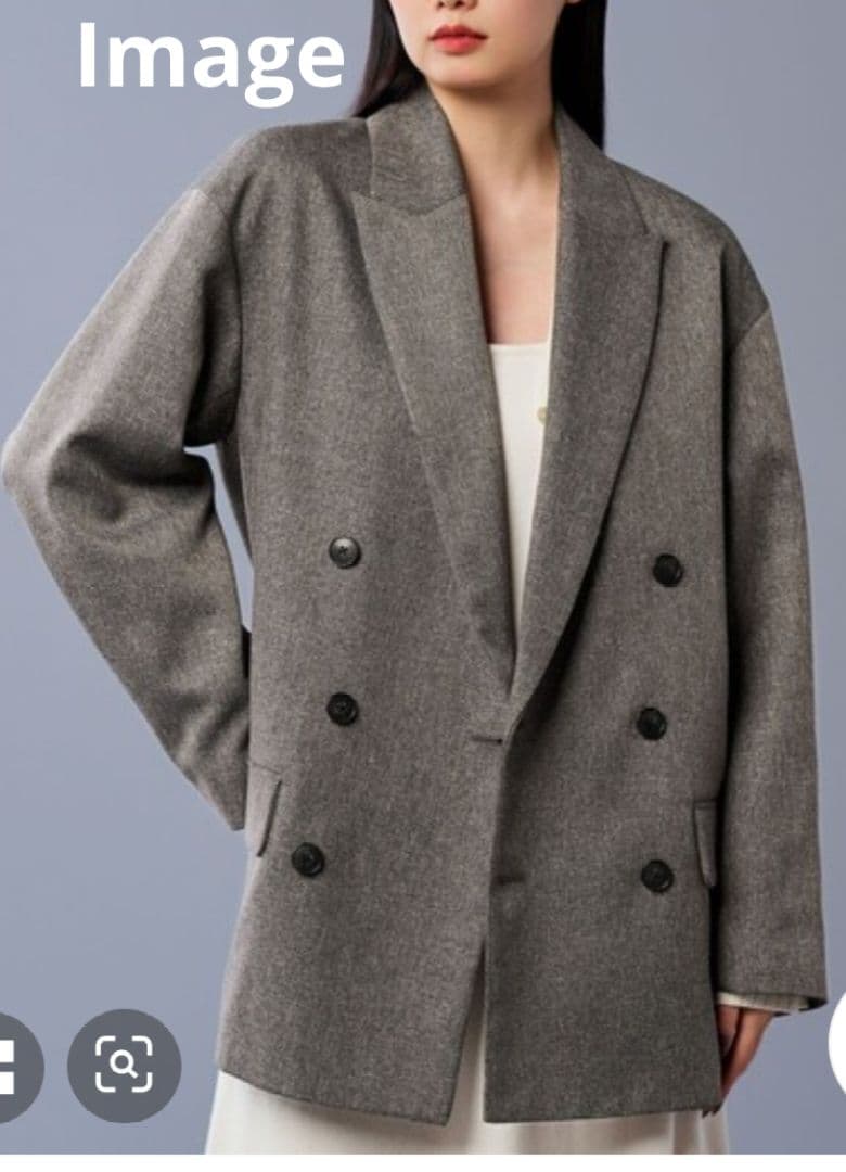 uncrave ／アンクレイヴ／テーラードジャケット ダブルL〜XLグレー004