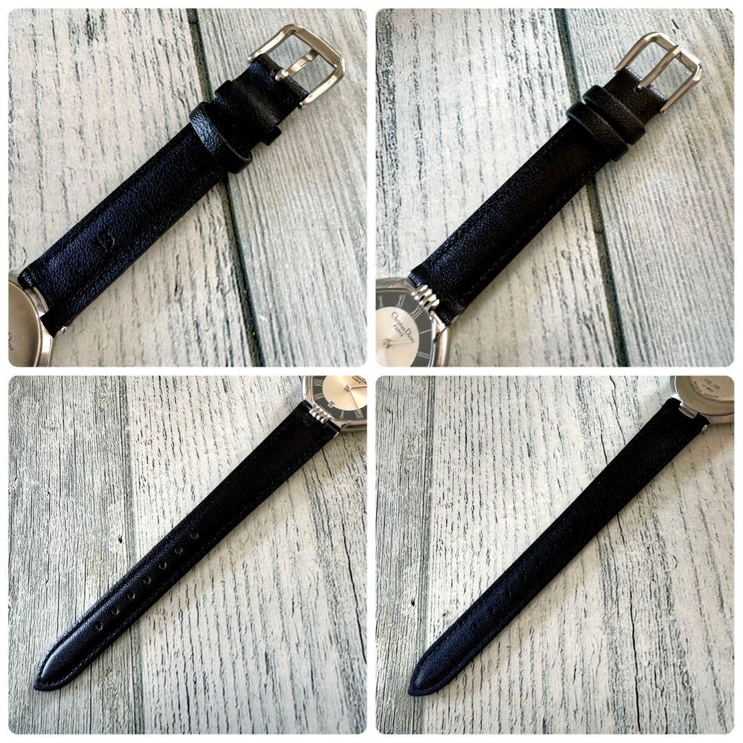 【電池交換済.】Christian Dior ディオール 腕時計 オクタゴン 革