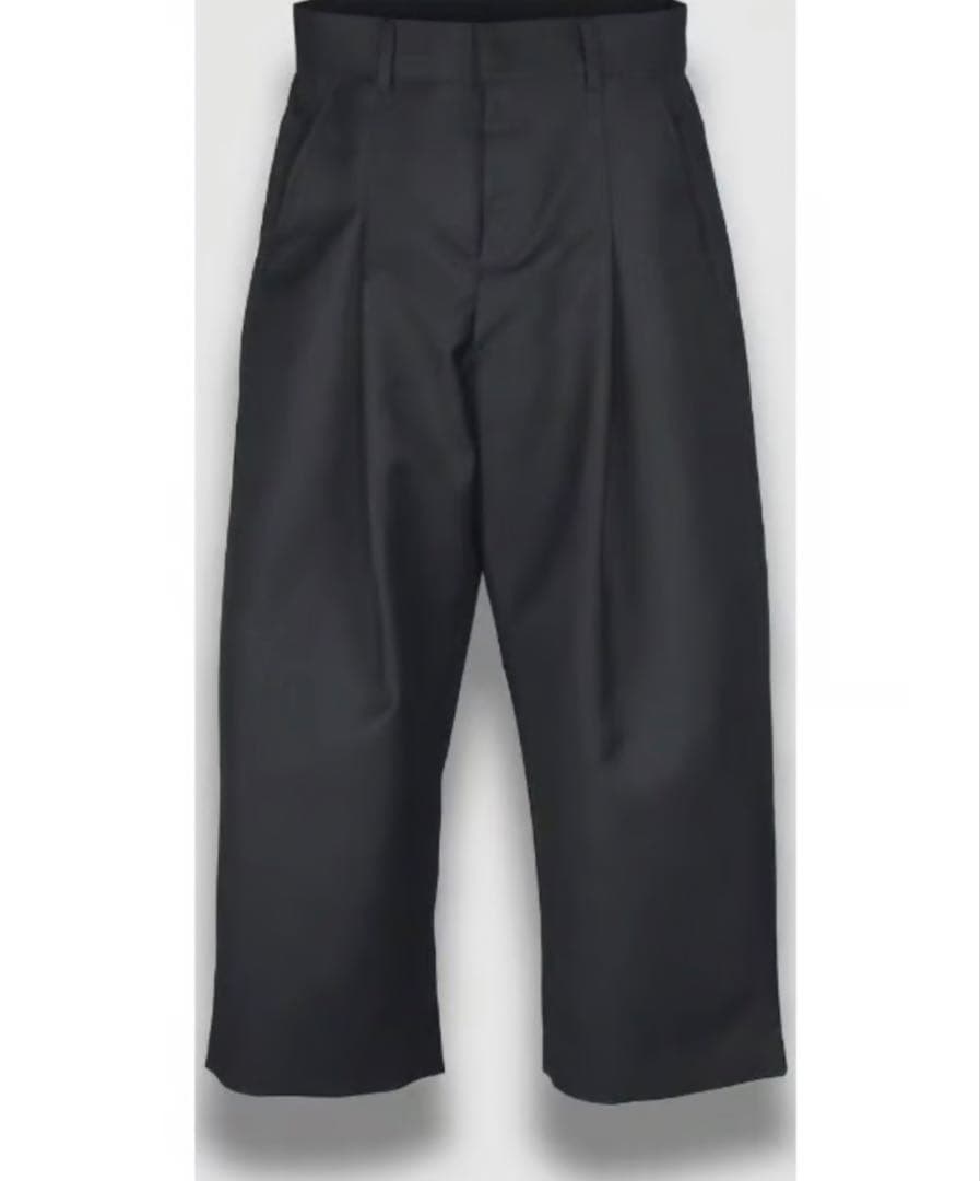 Wide Straight Tuck Pants ［keels］