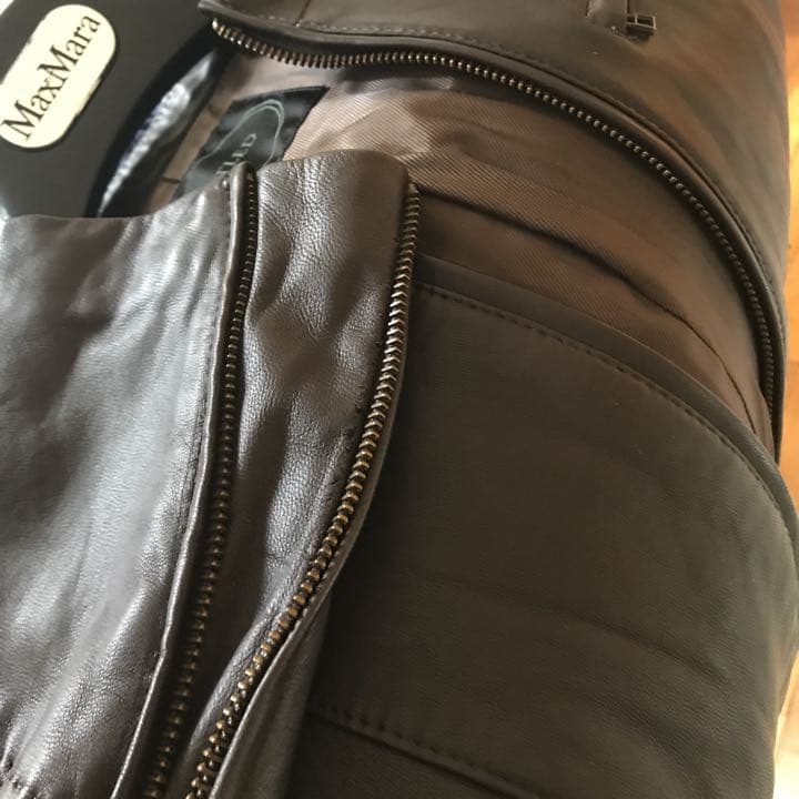 UNTITLED アンタイトル　ラムレザージャケット焦茶