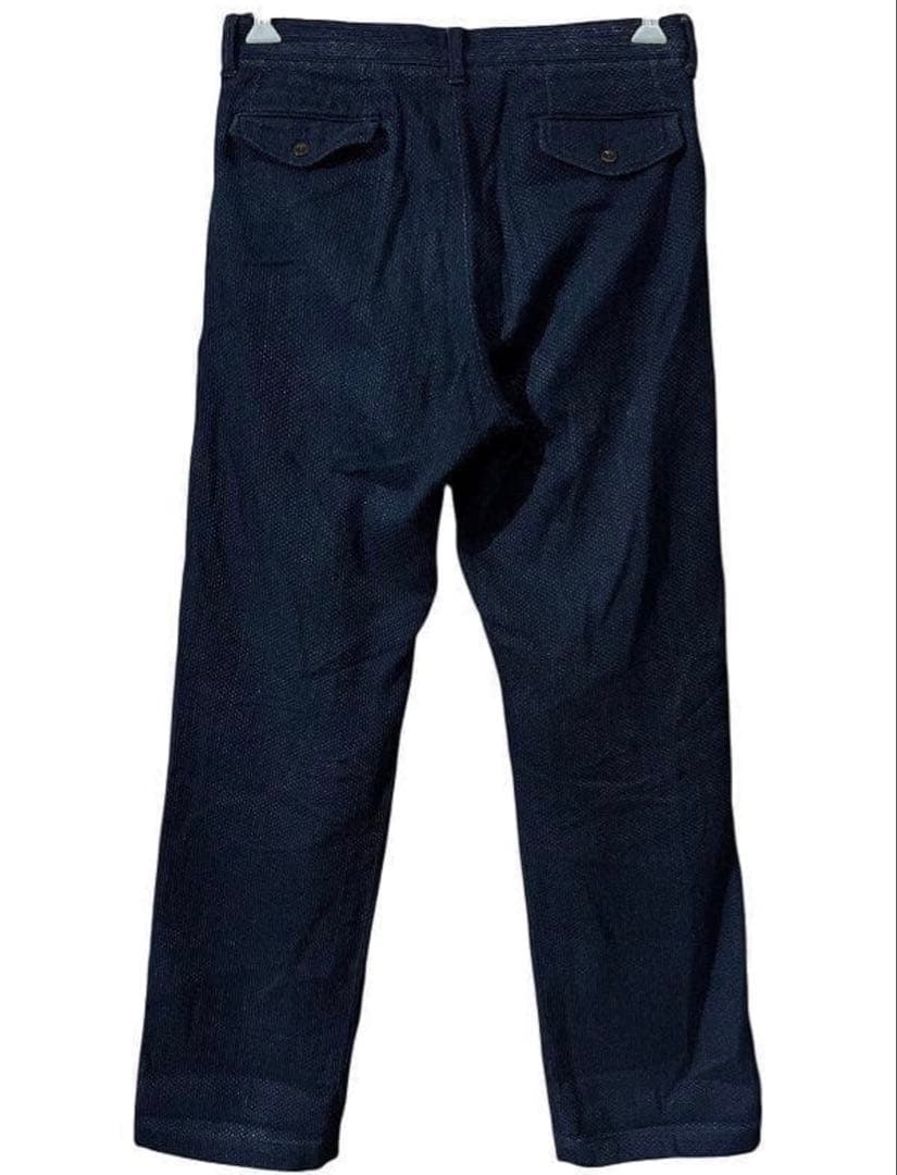 状態良　ジャパンブルージーンズ インディゴ刺し子スラックス　モンペ　28 藍色
