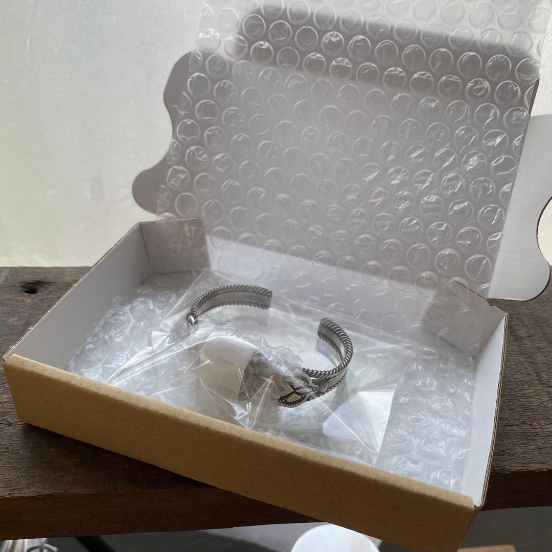 【刻印HS】ハーマンスミス/シルバーバングルSサイズ【ナバホ】