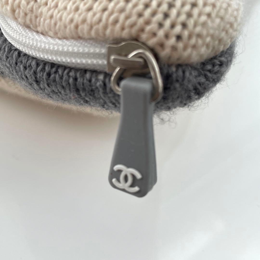 シャネル ダブルフェイスクッションカバー カシミヤ混 CHANEL