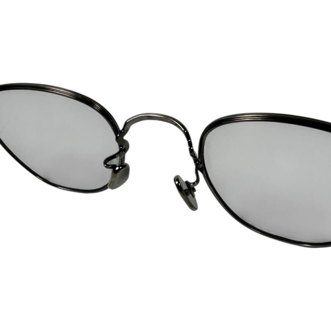 美品 EYEVAN 7282 アイヴァン 眼鏡 サングラス549 グレー8010